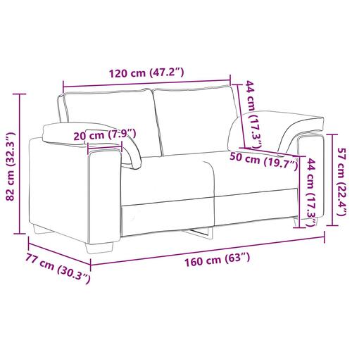 Sovesofa Vinrød 120 cm i Stof