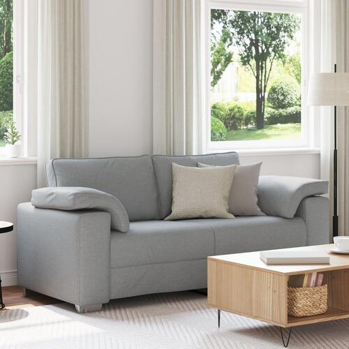 To-personers Sofa Lys Grå 140 cm Stof