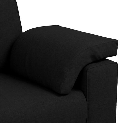 Loveseat Sofa Sort 140 cm Stof