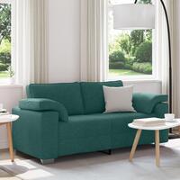 Sofa Mørkegrøn Polyester Standard Holdbar 3-personers sofa