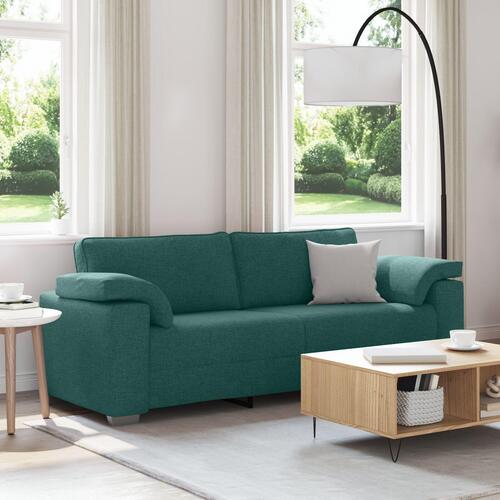 3-personers sofa mørkegrøn 178 cm stof