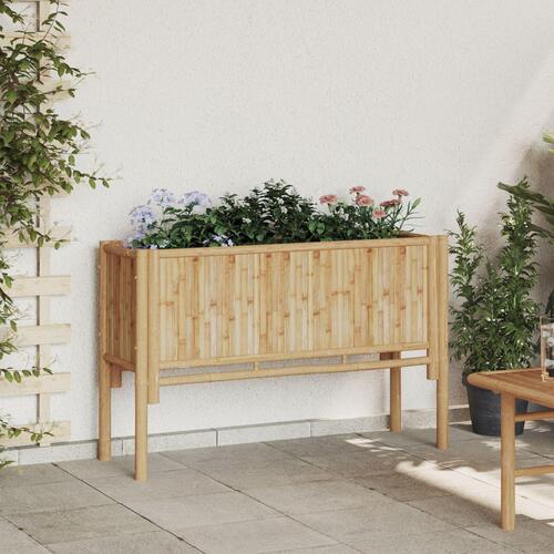 Havehævebed 110x35x70 cm Bambus