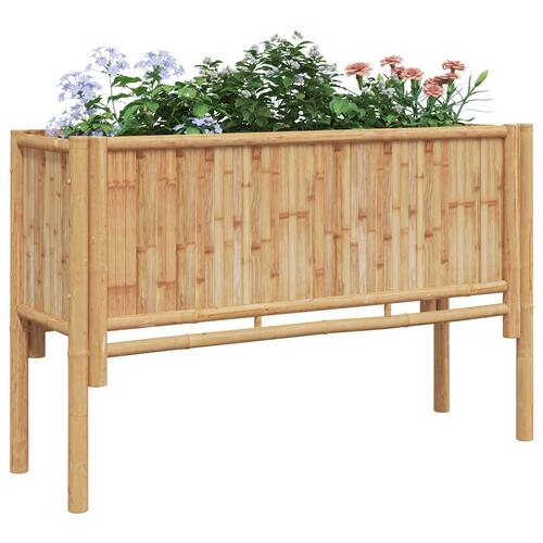 Havehævebed 110x35x70 cm Bambus