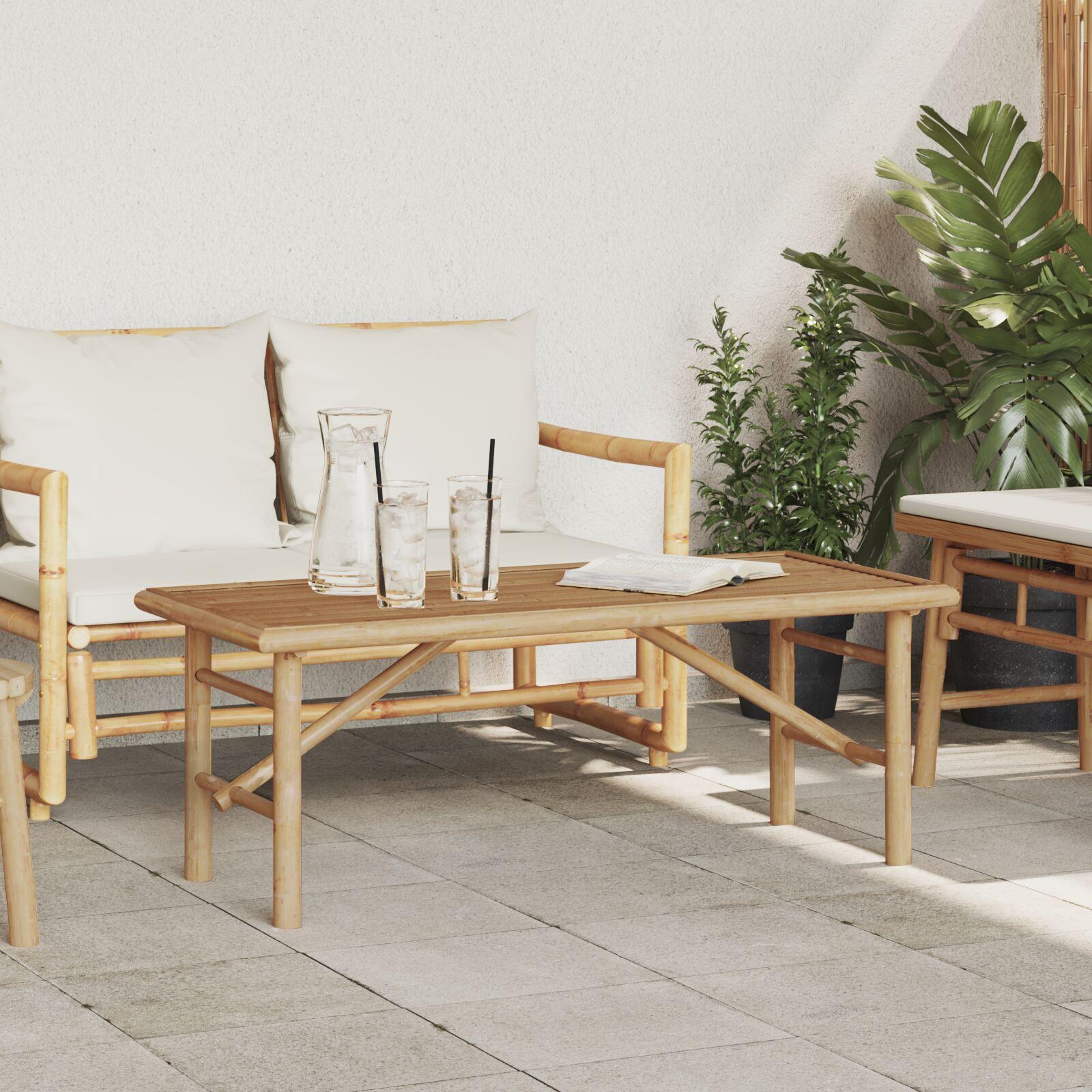 Sofabord 110x50x43 cm Bambus