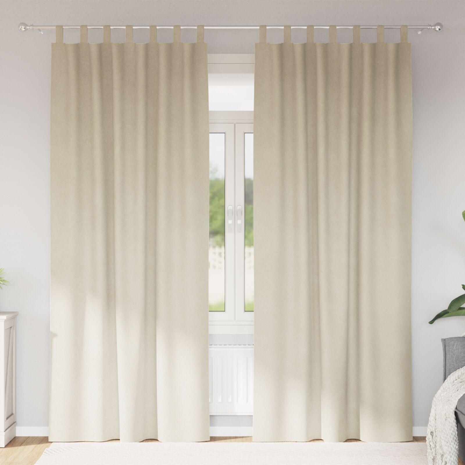 Gardiner Med Gardiner 2 Dele Creme 140 X 260 Cm Fløjl