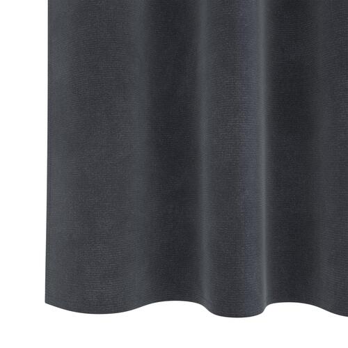 Blackout Gardiner med Top Tape 2 stk Lys Grå Velour