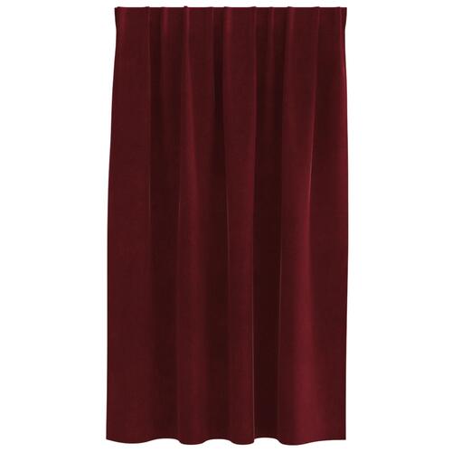 Blackout Gardiner med Top Tape 2 stk Vinrød Velour