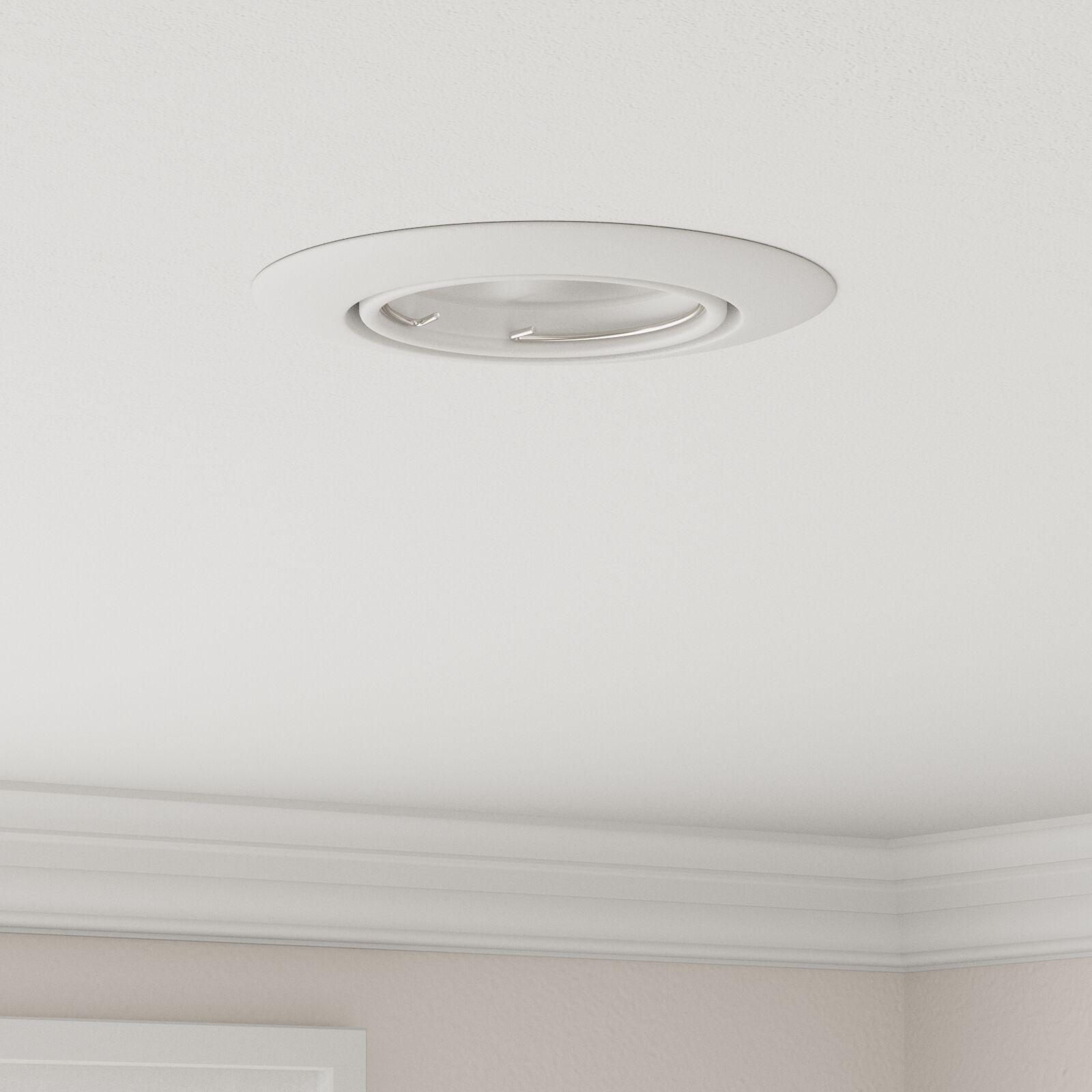 Indbyggede Spotlights 24 stk Runde GU10 Hvid Ø90 mm Stål