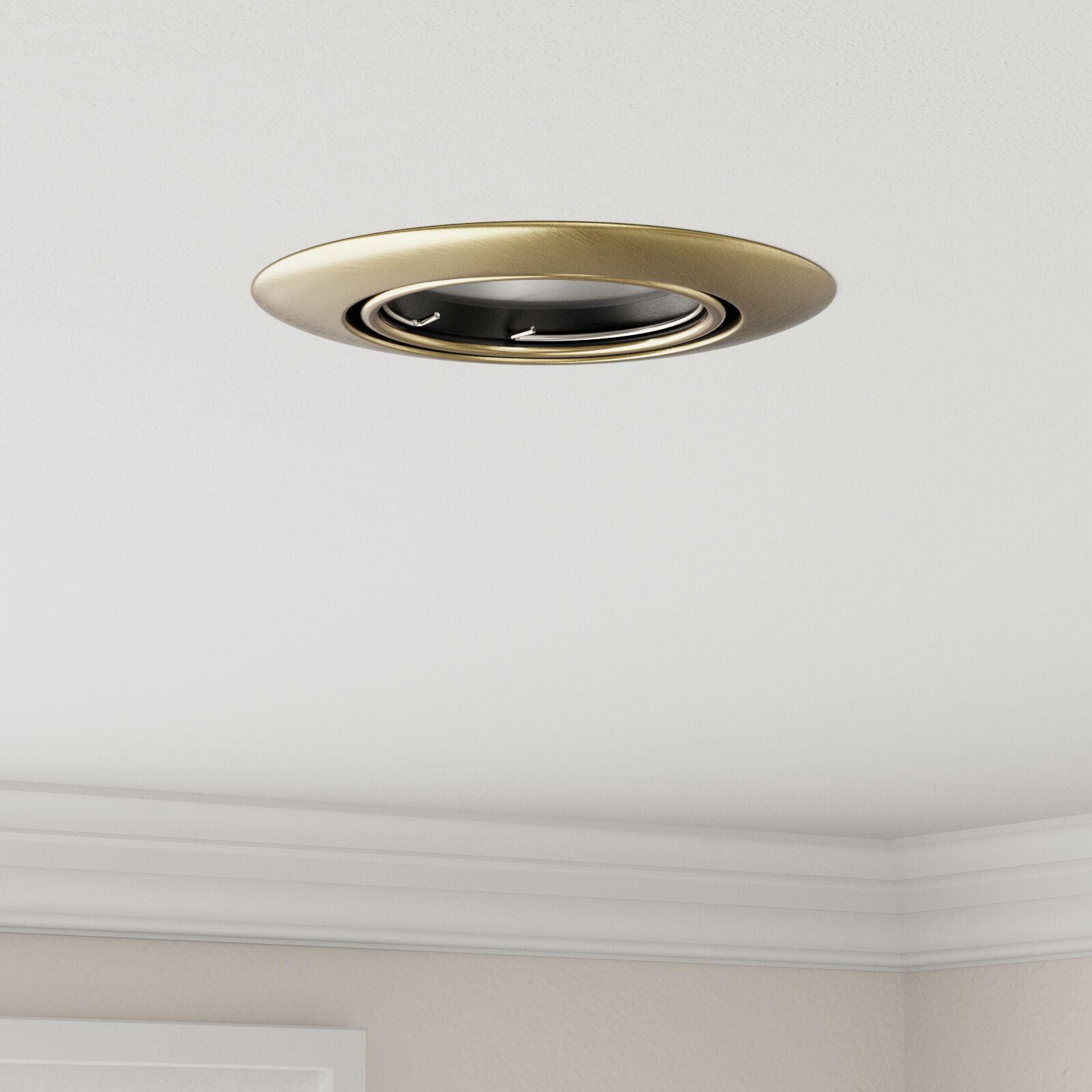 Spotlights Med Spotlights 6 Dele Messing 9 X 9 Cm Metal