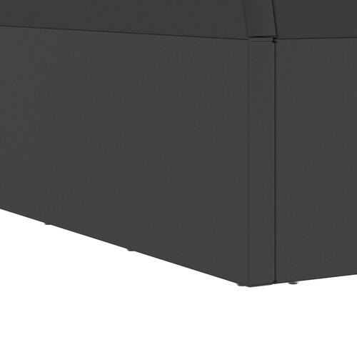Fyrfadslys Fyr Firkantet Sort 60x60x35 cm Stål