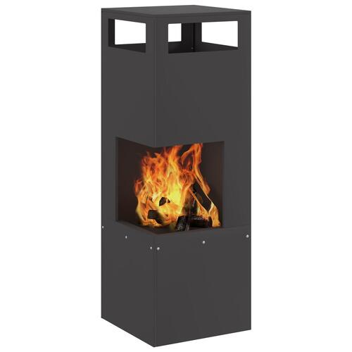 Fyrfadslys Fyrretræ Sort 35x35x100 cm Stål