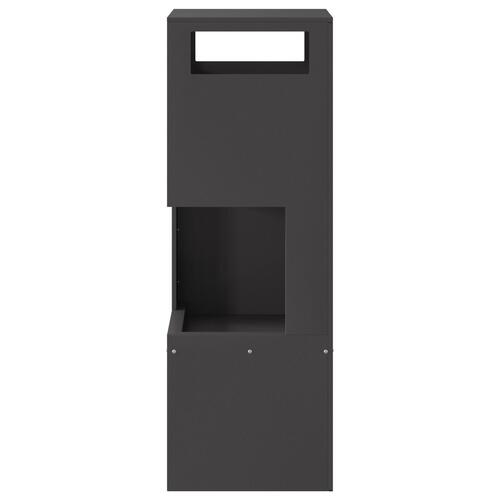 Fyrfadslys Fyrretræ Sort 35x35x100 cm Stål