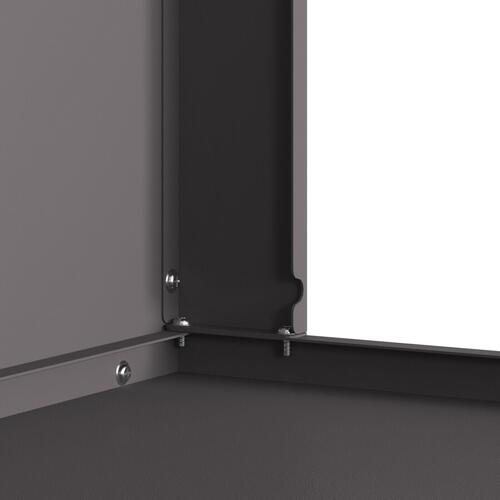 Pejs med skorsten Sort 60x40x96 cm Stål