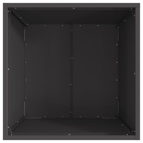 Fyr Firkantet Sort 50x50x30 cm Stål