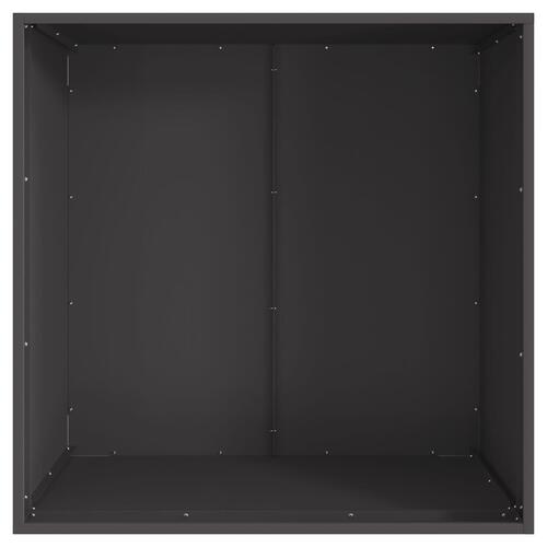Fyrfadssten Sort 80x80x43 cm i Stål