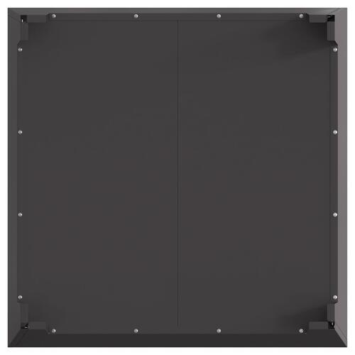 Fyrfadssten Sort 80x80x43 cm i Stål