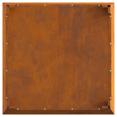 Bålsted Kvadratisk 80x80x43 cm Vejrbestandigt Stål