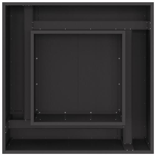 Fyrfadslys Square Sort 80x80x40 cm Stål