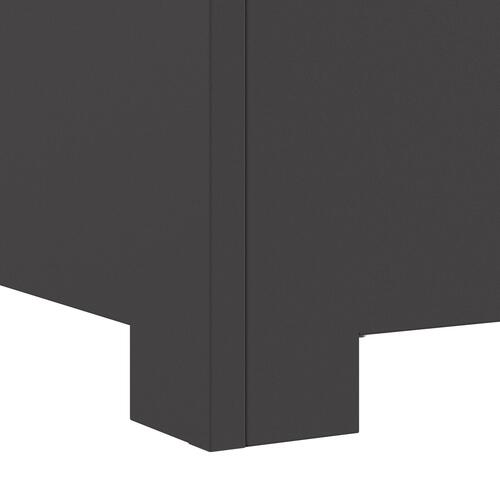 Fyrfadslys Square Sort 80x80x40 cm Stål