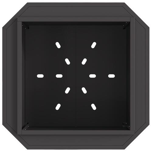 Røgløs Fire Pit Sort 58x58x51 cm Stål