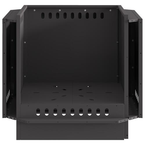 Røgløs Fire Pit Sort 58x58x51 cm Stål
