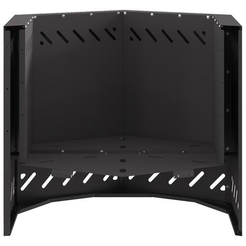 Røgfri Ildsted Sekskantet Sort 58x58x51 cm Stål