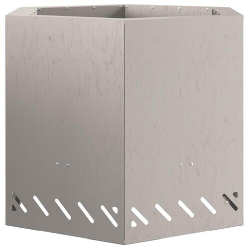 Røgfri Pejs Hexagonal 58x58x51 cm Vejrbestandig Stål