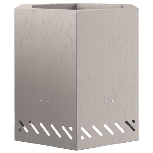 Røgfri Ildgrav Sekskantet 48x48x51 cm Vejrbestandig Stål