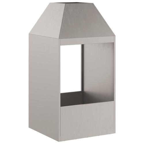Brandovn 50x50x100 cm Vejrresistent Stål