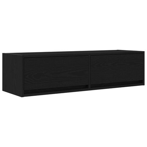 TV-skab Sort Eg 100x31x25,5 cm Konstrueret træ