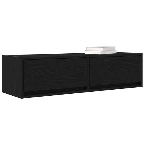 TV-skab Sort Eg 100x31x25,5 cm Konstrueret træ