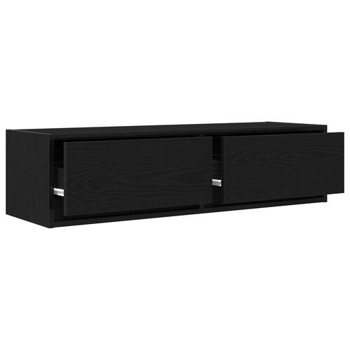 TV-skab Sort Eg 100x31x25,5 cm Konstrueret træ