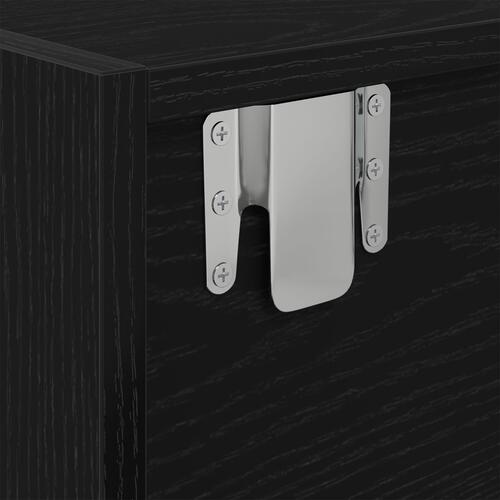 TV-skab Sort Eg 100x31x25,5 cm Konstrueret træ