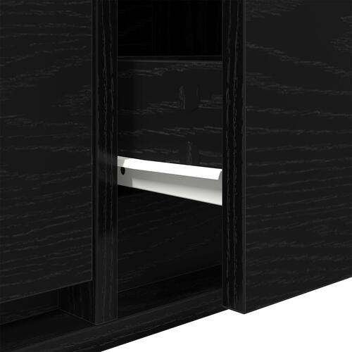 TV-skab Sort Eg 100x31x25,5 cm Konstrueret træ