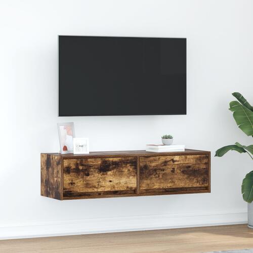 TV Skab Røget Eg 100x31x25,5 cm Konstrueret Træ