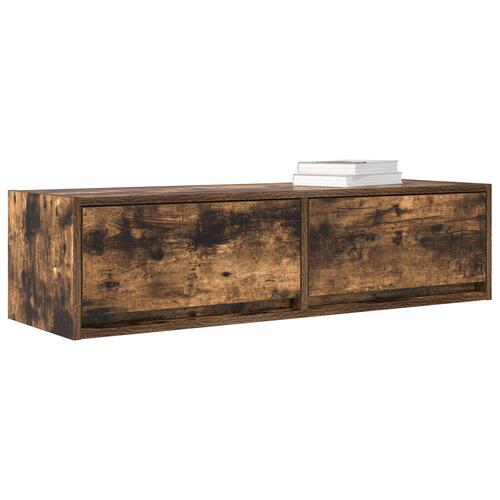 TV Skab Røget Eg 100x31x25,5 cm Konstrueret Træ