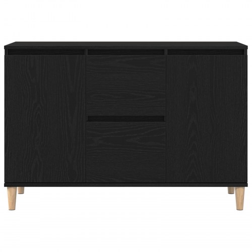 Sideboard Sort Eg 101x35x60 cm Lavet af Træ