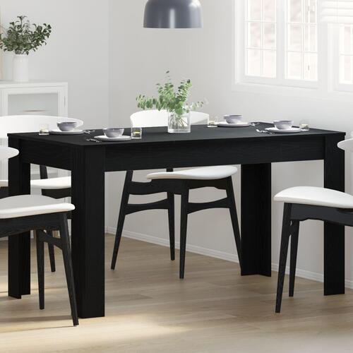 Spisebord i Sort Eg 140x74,5x76 cm - Ingeniørtræ