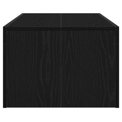 Sofabord Sort Egetræ 102x50x35 cm Konstrueret Træ