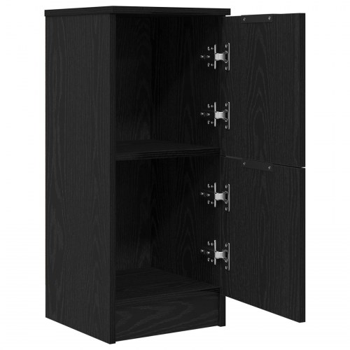 Sideboards 2 stk i Sort Eg, 30x30x70 cm, Lavet af konstrueret træ