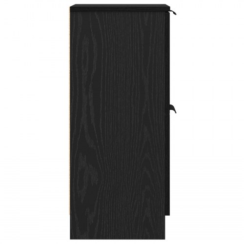 Sideboards 2 stk i Sort Eg, 30x30x70 cm, Lavet af konstrueret træ