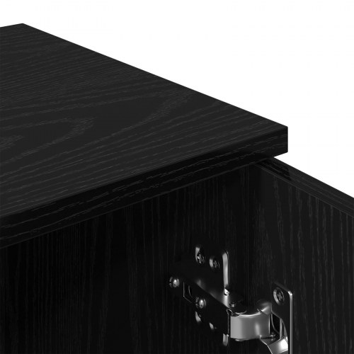 Sideboards 2 stk i Sort Eg, 30x30x70 cm, Lavet af konstrueret træ