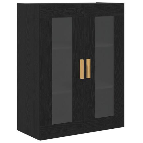 Sort Eg Vægskab - 69,5x34x90 cm