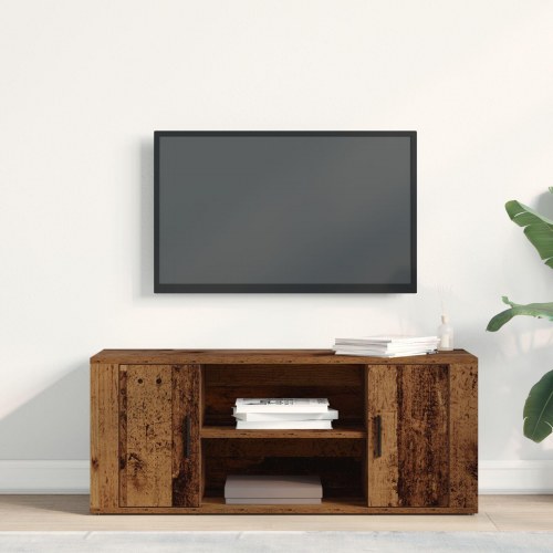 TV Skab Gammelt Træ 100x35x40 cm Ingeniørtræ