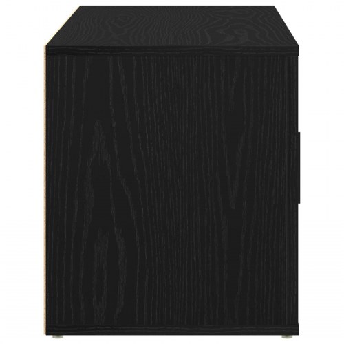 TV Skab Sort Eg 100x35x40 cm Konstrueret Træ