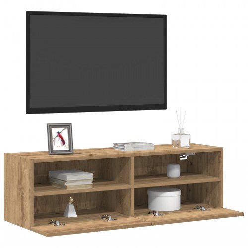 TV Væghængt Skab Artisan Eg 100x30x30 cm Konstrueret Træ