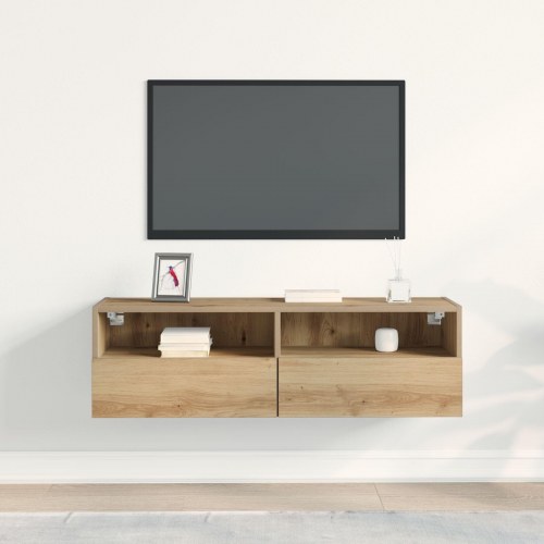 TV Væghængt Skab Artisan Eg 100x30x30 cm Konstrueret Træ