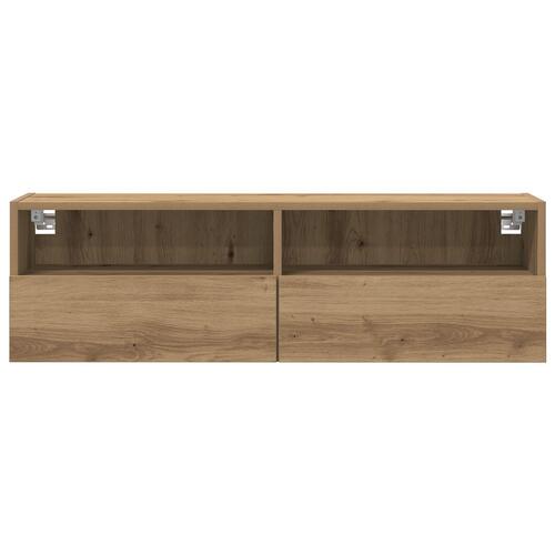 TV Vægskabe 2 stk Artisan Eg 100x30x30 cm Konstrueret træ