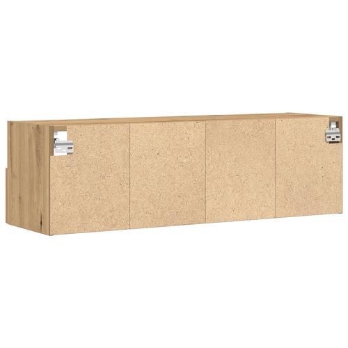 TV Vægskabe 2 stk Artisan Eg 100x30x30 cm Konstrueret træ