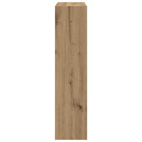 Skoskab med flip-låge Røget eg 80x21x87,5 cm